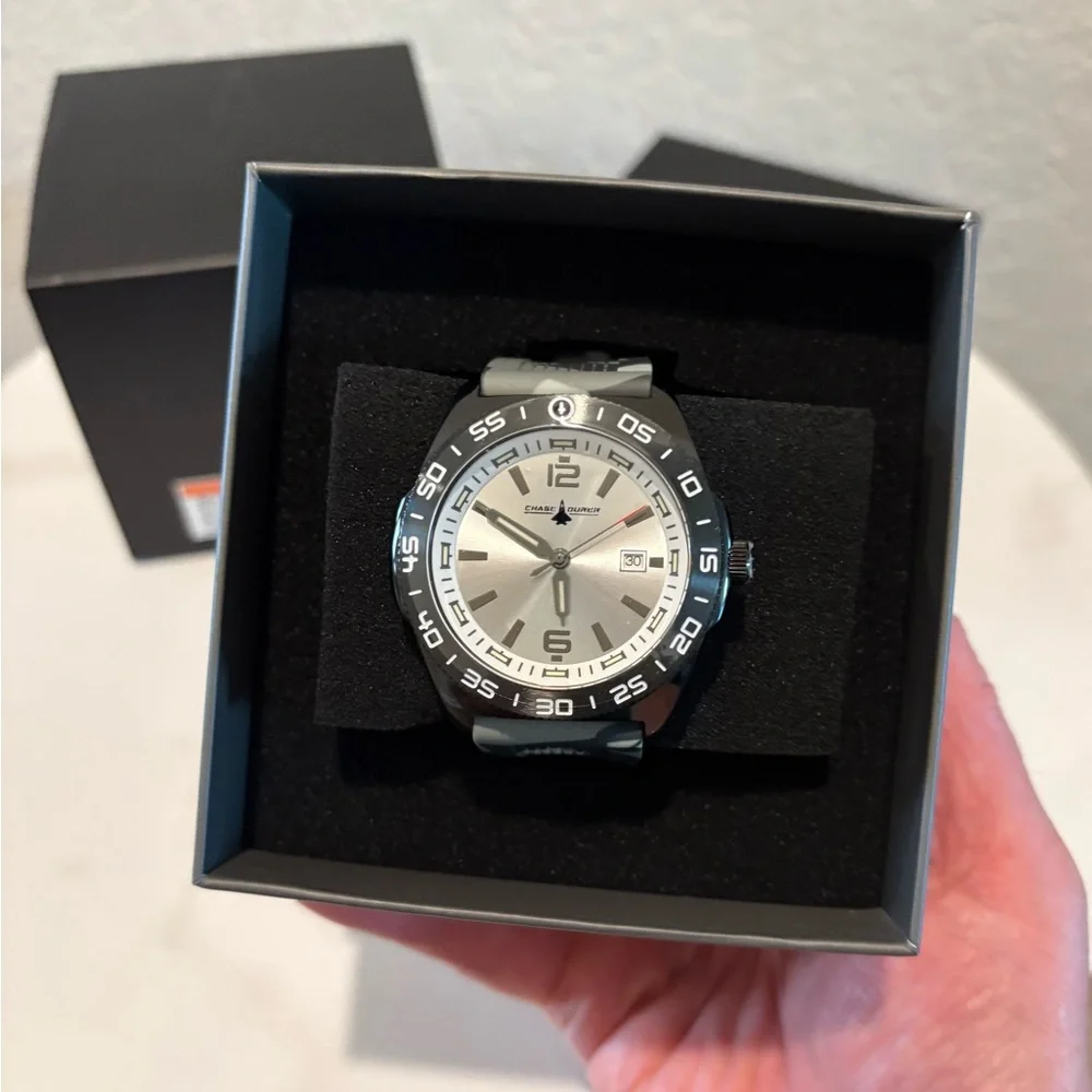 Chase Durer Men's Watch - 45mm, Camouflage, Grey NWT
